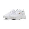 Sneaker PUMA "CASSIA 2.0", Gr. 42, weiß (puma weiß, puma gold, puma weiß), Textil, sportlich, Schuhe