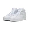 Sneaker PUMA "RBD BREAK MID", Gr. 45, puma weiß, cool light gray, puma schwarz, Leder, mehrfarbig, sportlich, Schuhe