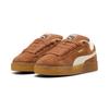 Sneaker PUMA "Suede XL Sneakers Erwachsene", Gr. 47, brandy warm weiß braun, Obermaterial: Kuhleder, Synthetik; Futter: Textil, Synthetik; Innensohle: Textil; Laufsohle: Gummi, Schuhe