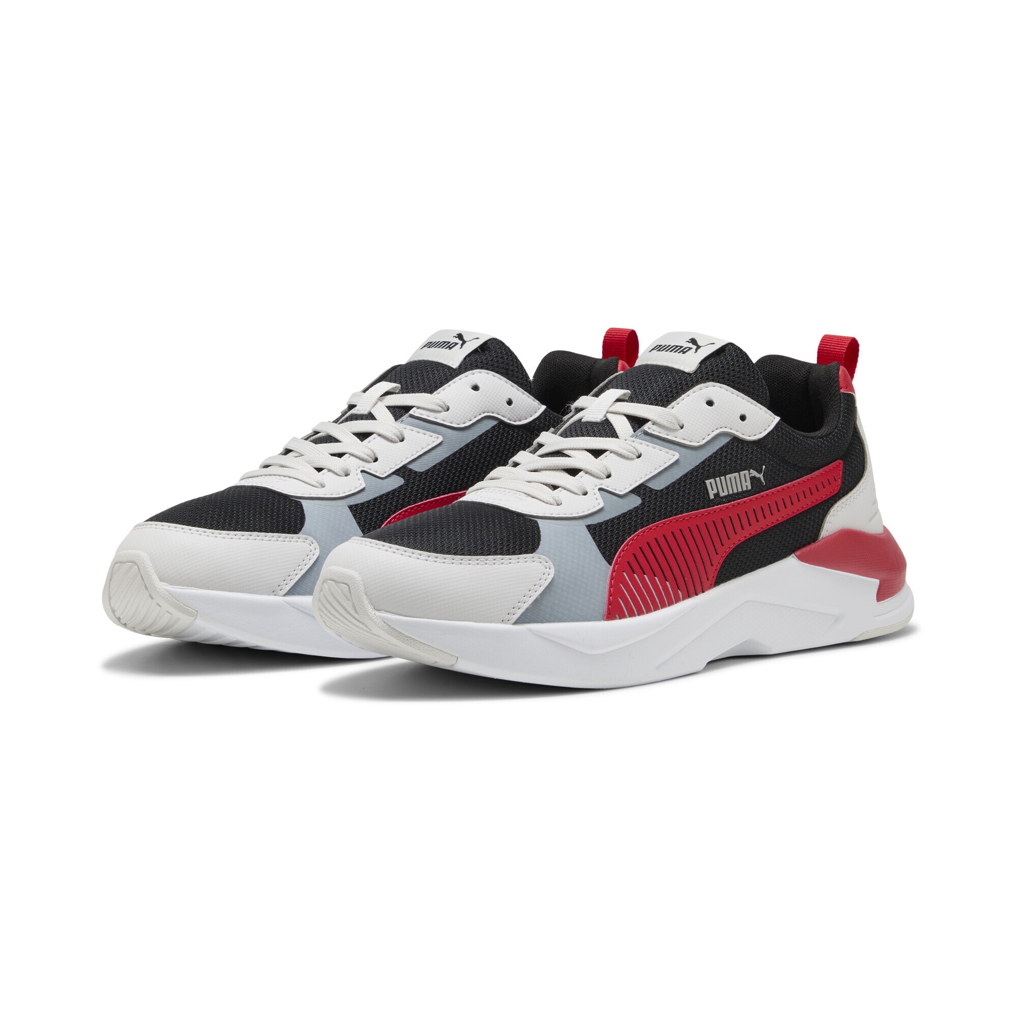 Sneaker PUMA "X-Ray 3 Sneakers Erwachsene", Damen, Gr. 40.5, schwarz (schwarz for all time rot feather gray), Obermaterial: Synthetik, Textil; Futter: Textil; Innensohle: Textil; Laufsohle: Synthetik, Gummi, Schuhe Sneaker