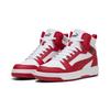Sneaker PUMA "Rebound Sneakers Erwachsene", Gr. 40, rot (weiß for all time rot schwarz), Obermaterial: Synthetik; Futter: Textil; Innensohle: Keine Angabe, Textil; Laufsohle: Gummi, Schuhe