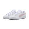 Sneaker PUMA "Smash 3.0 L Sneakers Erwachsene", Gr. 40.5, weiß mauve mist frosted ivory pink, Obermaterial: Leder, Synthetik; Futter: Textil; Innensohle: Textil; Laufsohle: Gummi, Schuhe