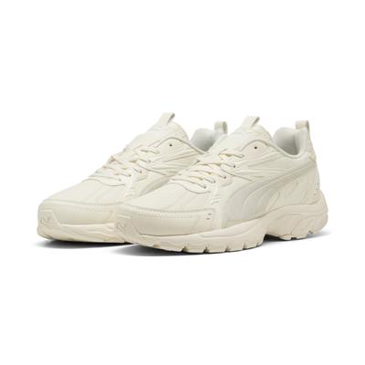 Sneaker PUMA "Milenio Tech Leather Sneakers Erwachsene", Gr. 39, weiß (frosted ivory weiß), Obermaterial: Textil, Kuhleder, Synthetik; Futter: Textil; Innensohle: Textil; Laufsohle: Gummi, Schuhe Image
