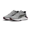Trainingsschuh PUMA "PWR Hybrid Trainingsschuhe Erwachsene", Gr. 47, gray echo ruby shimmer schwarz rot, Obermaterial: Textil, Synthetik; Futter: Textil; Innensohle: Textil; Laufsohle: Gummi, Schuhe