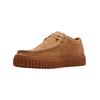 Schnürschuh CLARKS "Clarks Halbschuhe Veloursleder", Herren, Gr. 42, beige (sand), Veloursleder, casual, Schuhe