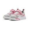 Sneaker PUMA "Trinity Sneakers Kinder", Kinder, Gr. 28, feather gray echo pinkscape pink, Obermaterial: Synthetik, Textil; Futter: Textil; Innensohle: Textil; Laufsohle: Synthetik, Gummi, Schuhe