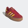 Sneaker ADIDAS ORIGINALS "GAZELLE BOLD KIDS", Gr. 36, team victory rot, gelb, gold metallic, Leder, Synthetik, sportlich, Schuhe