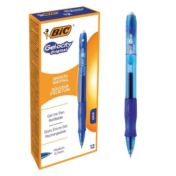 BIC 12er-Pack Gelschreiber »Gel-ocity« 0,3 mm Blau Image