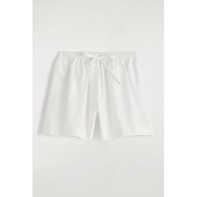 Drawstring Cotton Shorts - White - COS Shorts