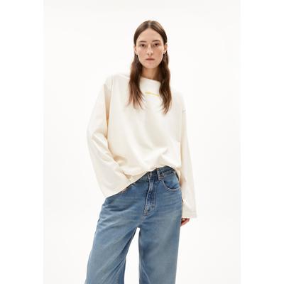 FIETAA SMILE LONGSLEEVE - Frauen Oversized Fit Langsarmshirts - beige (Größe: S) Image