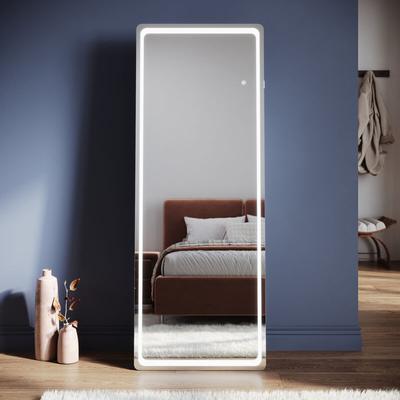 Standspiegel led mit 3 Beleuchtungsmodi, Einstellbarer led Beleuchtung, Memory Funktion und led Image