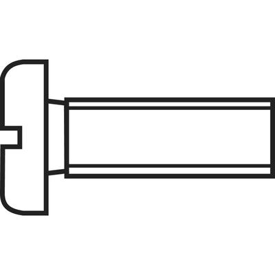 839943 Zylinderschrauben M3 30 mm Schlitz din 84 Kunststoff, Polyamid 10 St. - Toolcraft Image
