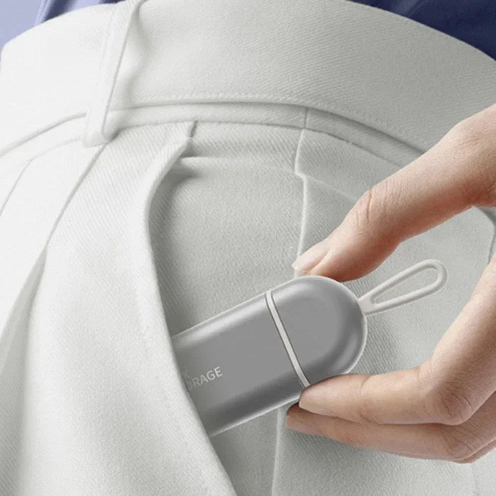 Pillendose mit 3 Fächern und täglicher Organizer, tragbarer, feuchtigkeitsbeständiger Medikamentenbehälter für die Reisetasche Image