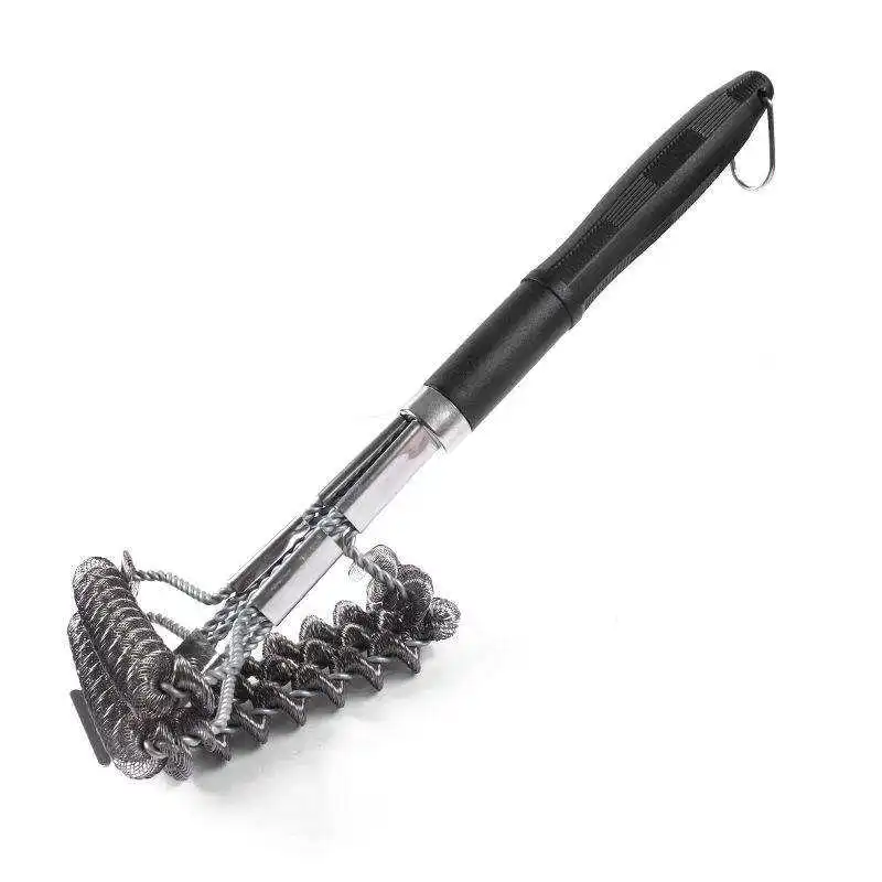 Robuste 5-Draht-Feder-Grillbürste, borstenfreier Stahldraht, Grill-Reinigungswerkzeug Image