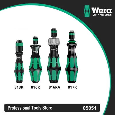 Genuine WERA 813/813R/813R ESD/816R/816RA/816R ESD Bit Holder Screwdriver with Quick-Release Handle Screwdriver Hand Tools