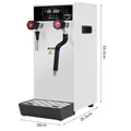 Montalatte da 2500 W Macchina a vapore automatica Macchina per schiumare il latte a vapore elettrica Caffè espresso Michine Commerciale