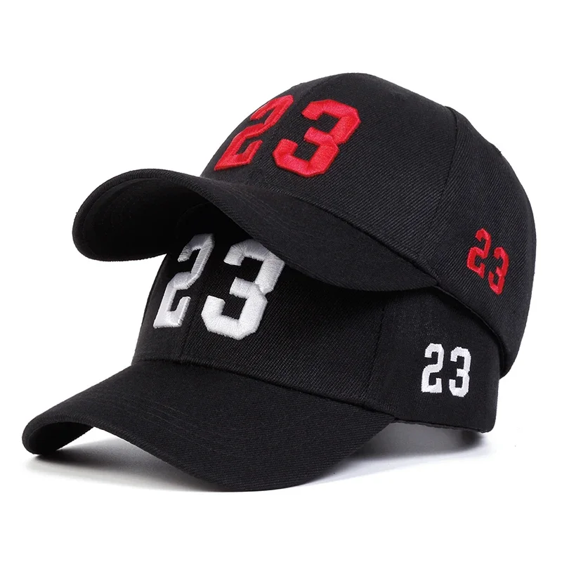 Unisex 23-gestickte Baseballkappen Frühling Herbst Outdoor Einstellbare Freizeithüte Hip Hop Cap Sonnenschutzhut Sportkappe