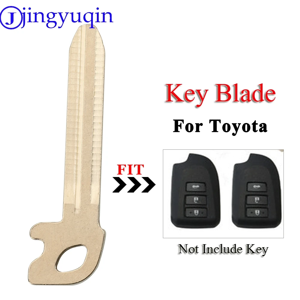 Jingyuqin Smart Remote Auto Schlüssel blatt Notfall für Toyota Verso Vios nach Smart Uncut Blade Blank Ersatz anhänger Image