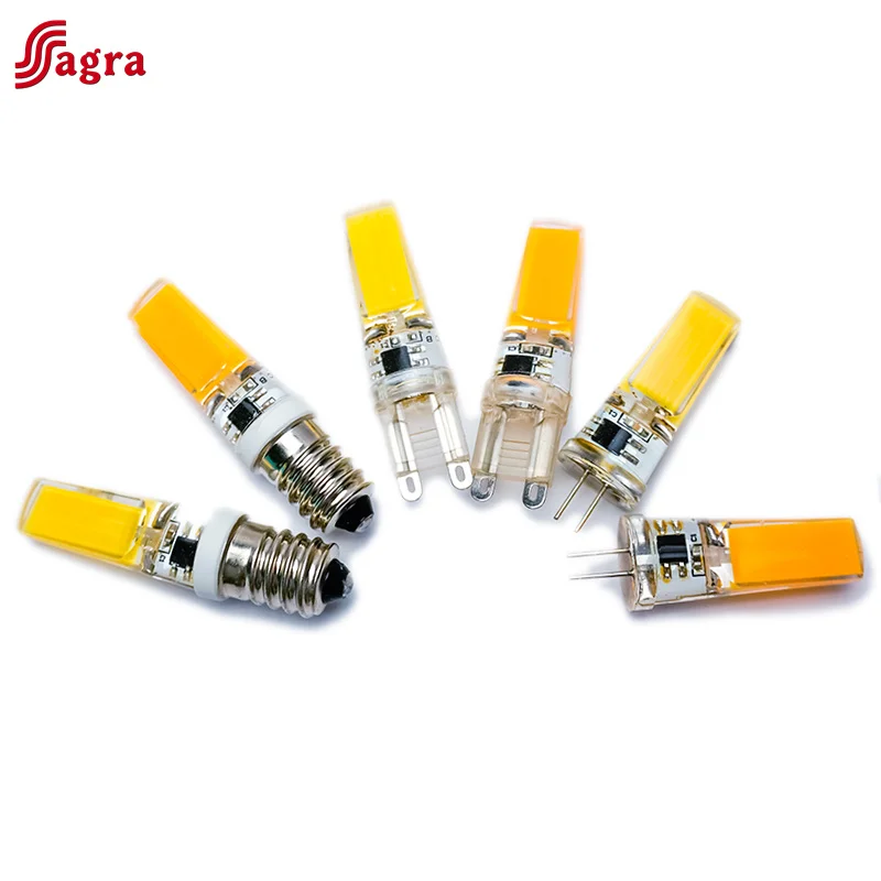 LED Glühbirne G4 G9 E14 3W 6W Sparlampe AC DC 12V 220V Led COB Strahler Kronleuchter Ersetzen Halogenlampen Kalt Warm Weiß