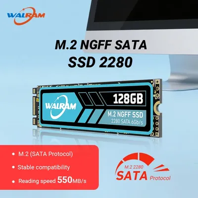 WALRAM 512GB SSD 1 TB M.2 NGFF 2280 SATA SSD 1TB 128GB 256GB M2 NGFF Internal Laptop Solid State Drive 256 512 GB For PC Desktop