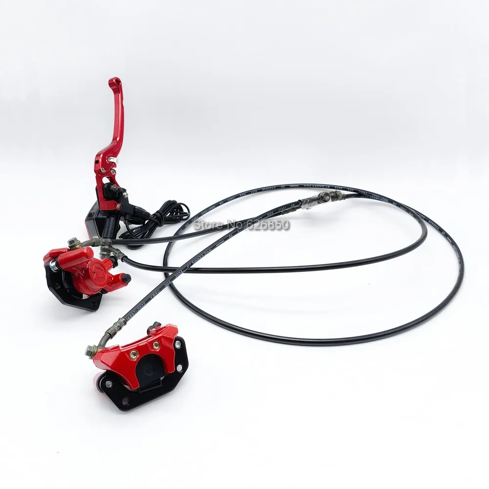 Citycoco Dreirad-Bremssatz, eine Steuerung, zwei Bremssättel, Hinterradbremse, individuelle Bremsen für Citycoco Elektroroller, Dreirad Image