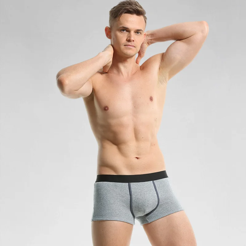 Warme Unterwäsche für Herren plus Fleece-verdickte Herren-Boxershorts für Herbst und Winter, Winter-Shorts, Sport-Boxershorts für Jungen Image