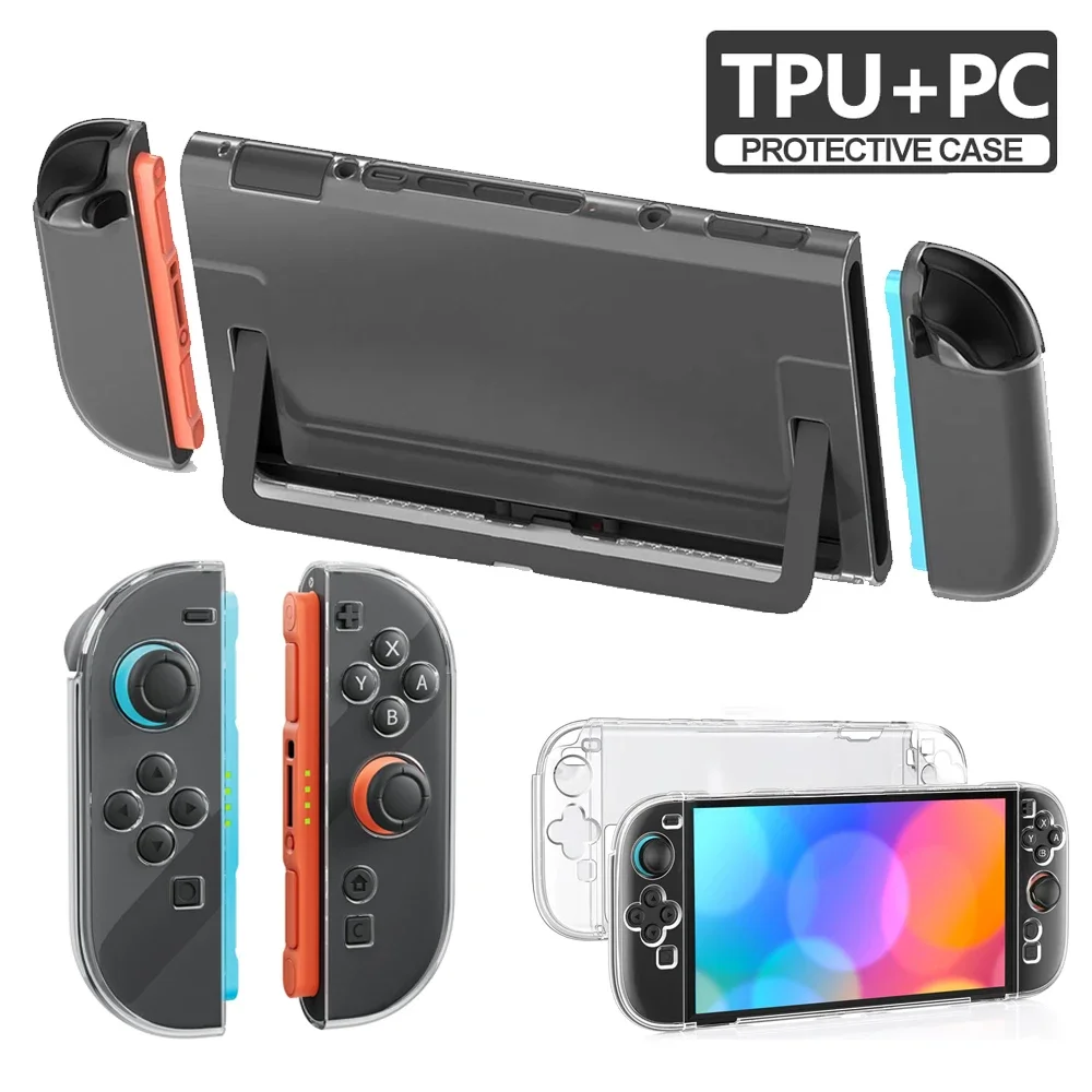PC + TPU Weiche Schutzhülle für Nintendo Switch 2 Joystick-Controller Geteilte Abdeckung Skin-Schale Schutzgehäuse für Switch 2 Zubehör Image