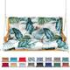 Garden Bench Cushion, Waterproof 2/3 Seater Swing Seat Cushions With Backrest & Ties, Replacement Cushions for Outdoor Furniture, Outdoor, Backyard and Garden,Hawaiian,150*100*10cm/60*40*4inch