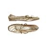 Zara Damen Ballerinas, Gr. 42, gold, kein Etikett
