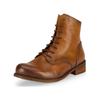 Schnürstiefelette FELMINI "Felmini Stiefelette Leder", Damen, Gr. 40, braun (mittelbraun), Leder, casual, Schuhe