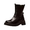 Stiefelette FELMINI "Felmini Stiefelette Leder", Damen, Gr. 39, schwarz, Leder, casual, Schuhe
