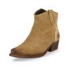 Bikerboots FELMINI "Felmini Stiefelette Leder", Damen, Gr. 41, grau (stone), Leder, casual, Schuhe