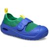 Badeschuh CROCS "Swiftwater Splash", Kinder, Gr. 22, grün (grün, blau), Croslite, Textil, casual, Schuhe, Wassersandale, Clog für den Strand mit Anziehlasche