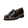 Slipper PAUL GREEN "Paul Green Slipper Leder", Damen, Gr. 39, schwarz (schwarz lack), Leder, casual, Schuhe