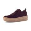Plateausneaker GABOR, Damen, Gr. 40, lila (beere), Veloursleder, Glattleder, unifarben, sportlich, Schuhe, Freizeitschuh, Halbschuh, Schnürschuh mit Best Fitting-Ausstattung