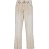 Bequeme Jeans URBAN CLASSICS "Urban Classics Wide Leg Denim With Dividing Seams", Herren, Gr. 36, Normalgrößen, weiß dirty washed, 100% Baumwolle, unifarben, casual, Jeans
