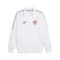 Sweatshirt PUMA "FC St. Pauli KING Drill Top Herren", Herren, Gr. XS, weiß espresso braun, Obermaterial: 100% Baumwolle; Kragen: 3% Elasthan, 97% Baumwolle; Besatz: 100% Polyester; Oberer Saum: 3% Elasthan, 97% Baumwolle, normal, Langarm, Sweatshirts