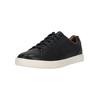 Sneaker CLARKS "Un Costa Lace", Herren, Gr. 45, blau, Leder, casual, Schuhe, im sportlichen Look mit stoßdämpfendem Fußbett