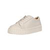 Sneaker CLARKS "Mayhill", Damen, Gr. 39,5, weiß, Leder, casual, Schuhe, mit modischer gerippter Chunky-Sohle