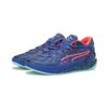 Sneaker PUMA "Stewie 4 Night Vision Basketballschuhe Damen", Gr. 43, vivid blau electric peppermint grün, Obermaterial: Synthetik; Futter: Textil; Laufsohle: Gummi, Schuhe