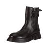 Bikerboots FELMINI "Felmini Stiefelette Leder", Damen, Gr. 39, schwarz, Leder, casual, Schuhe