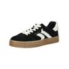 Sneaker TAMARIS "Tamaris Sneaker Leder/Textil", Damen, Gr. 40, schwarz kombi, Leder, Textil, casual, Schuhe