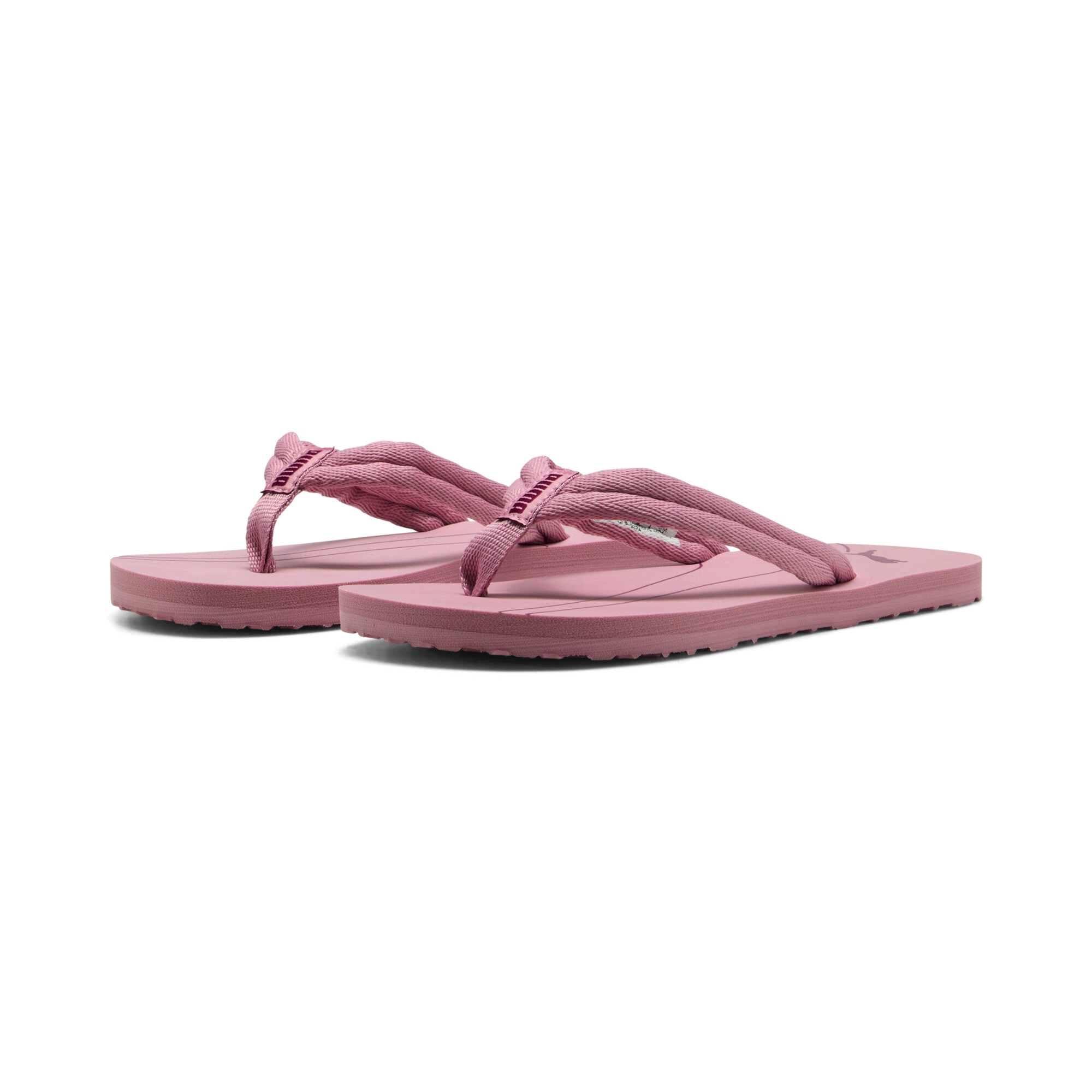 Zehentrenner PUMA "EPIC FLIP V3", Gr. 40,5, rosa (poised pink, berry), Textil, bedruckt, Schuhe
