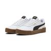 Sneaker PUMA "Carina 3.0 Sneakers Damen", Gr. 42, schwarz-weiß (weiß schwarz), Obermaterial: Leder, Synthetik; Futter: Textil; Innensohle: Textil; Laufsohle: Gummi, Schuhe