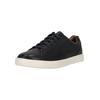 Sneaker CLARKS "Un Costa Lace", Herren, Gr. 42, blau, Leder, casual, Schuhe, im sportlichen Look mit stoßdämpfendem Fußbett