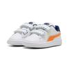 Sneaker PUMA "SMASH 3.0 PLAYDATE V INF", Gr. 24, puma weiß, orange glo, Synthetik, sportlich, Schuhe