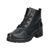 Schnürstiefelette GABOR COMFORT "Gabor Comfort Stiefelette Leder", Damen, Gr. 39, schwarz, Leder, casual, Schuhe