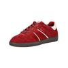 Sneaker TAMARIS "Tamaris Sneaker Veloursleder/Synthetik", Damen, Gr. 40, rot (merlot), Veloursleder, Synthetik, casual, Schuhe
