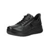 Sneaker ARA "Ara Sneaker Leder", Damen, Gr. 41, schwarz (schwarz, schwarz), Leder, casual, Schuhe
