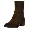 Stiefelette FELMINI "Felmini Stiefelette Leder", Damen, Gr. 40, grün, Leder, casual, Schuhe
